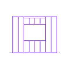 Buildings Steel Walls Framing Window Sketch Svg Vector, Free Vectors File